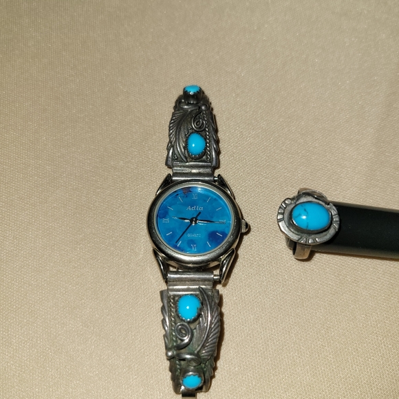 1960s Fethered Stering Silver American WatchRing